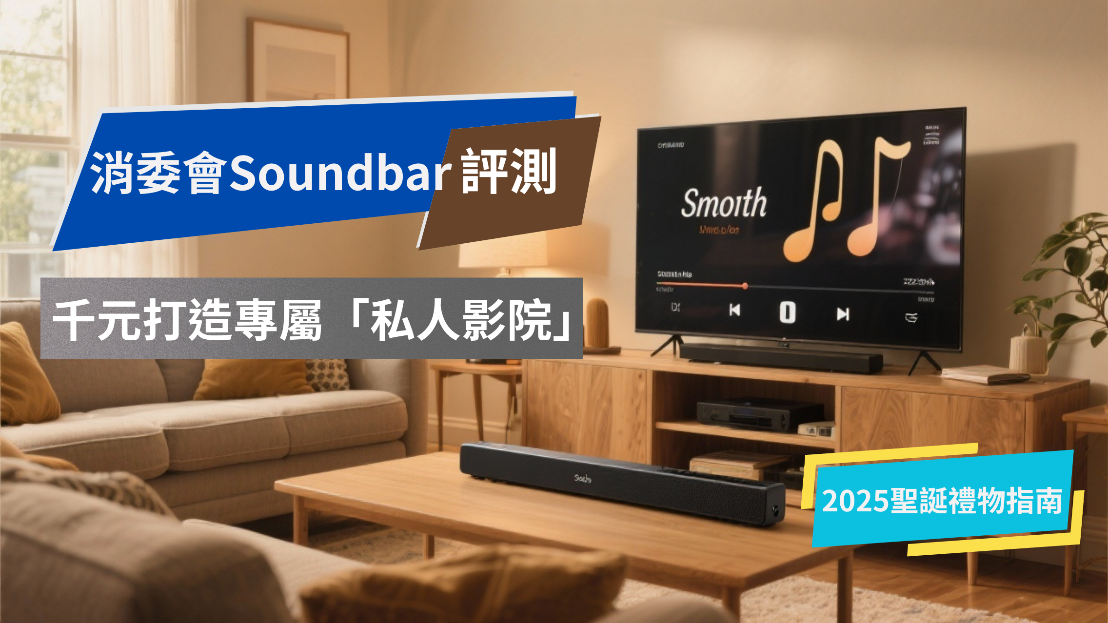 【2025聖誕禮物推介】消委會 Soundbar 評測｜$2000就可打造家庭影院