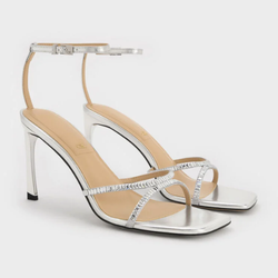 Charles & Keith Jaylene 水晶帶真皮細踭鞋
